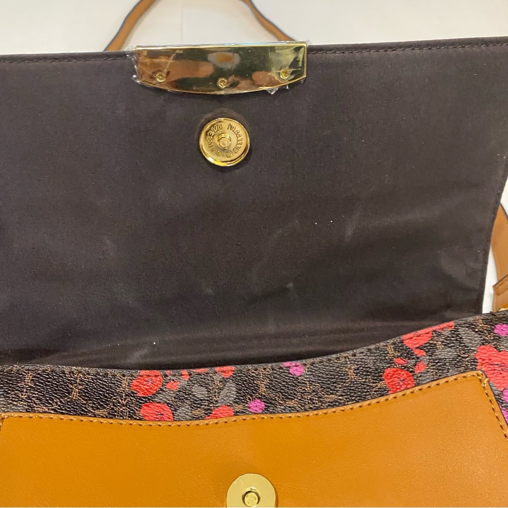 Nanette Lepore Floral Brown Handbag - Picture 15 of 16